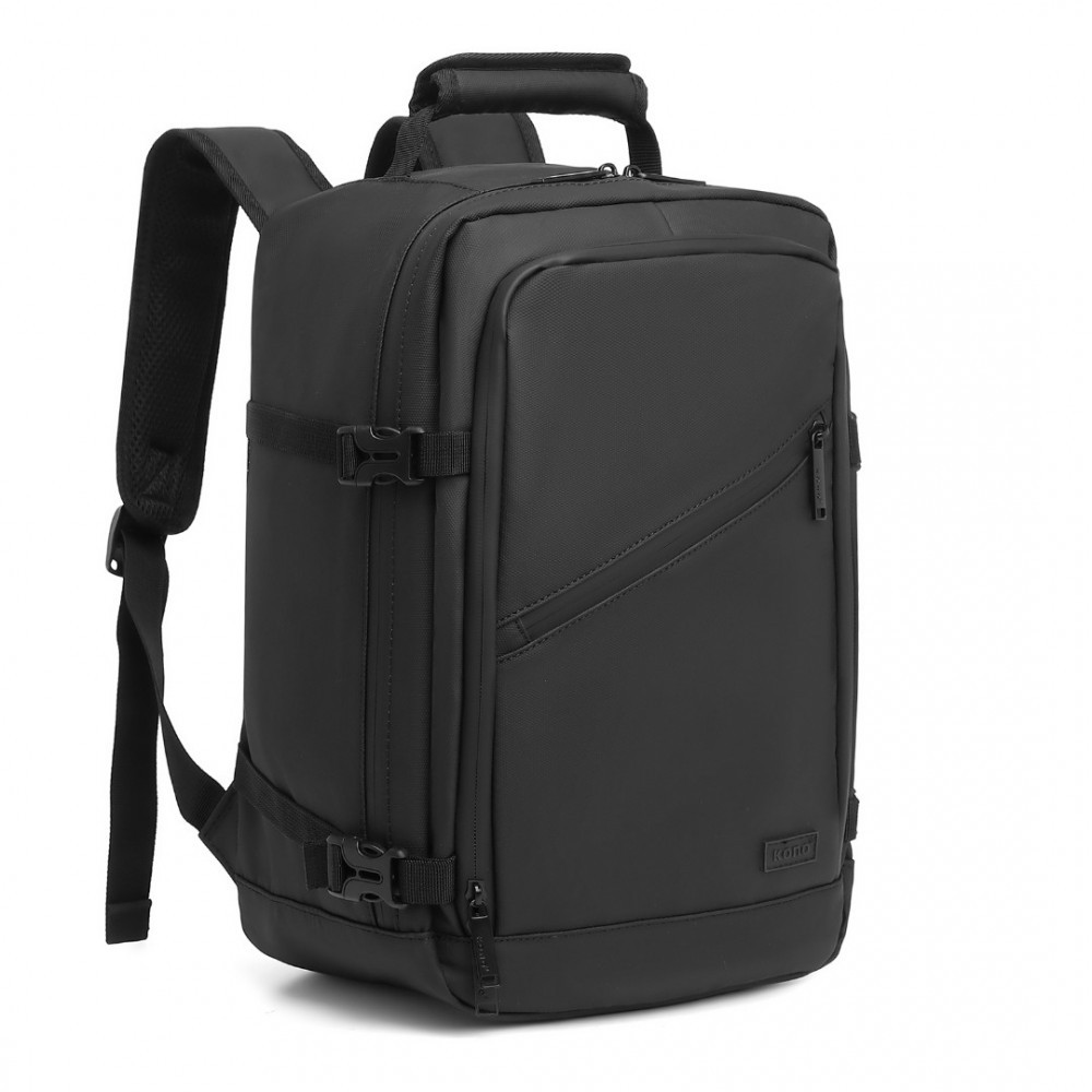 Czarny Wodoodporny Plecak Ryanair WizzAir 40x20x25 20L Expander W2 