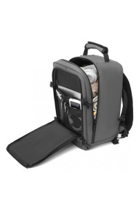 Szary Wodoodporny Plecak Ryanair WizzAir 40x20x25 20L Expander W2 