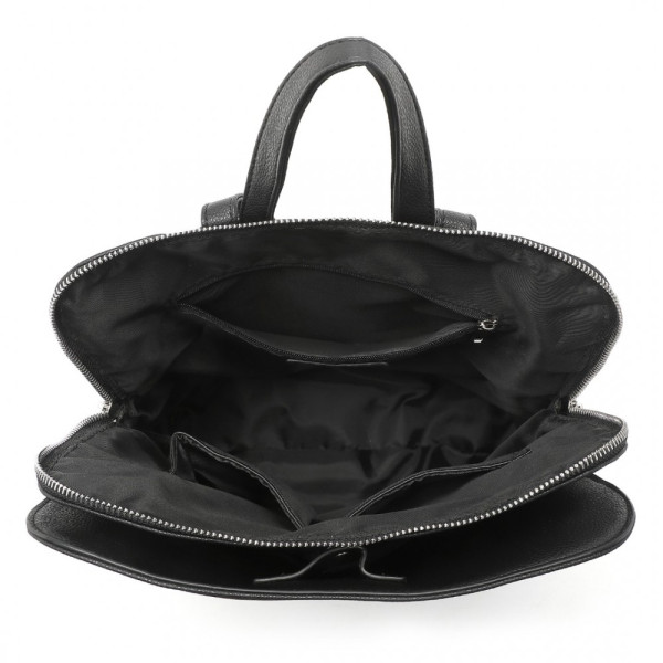 Czarny Elegancki Minimalistyczny Plecak Damski Audrey 