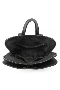 Czarny Elegancki Minimalistyczny Plecak Damski Audrey 