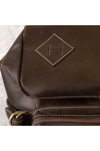 Ciemnobrązowy Plecak Skórzany Vintage Męski Na Laptopa 15,6" Beleder BL075 