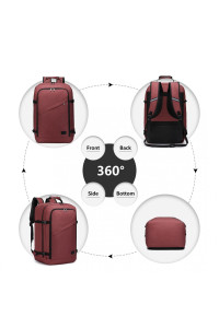 Duży Plecak LOT Ryanair WizzAir 55x40x20 Czerwony 40L Expander 3.0 