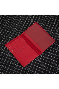 Czerwone Eleganckie Etui Damskie na Dowód Rejestracyjny Belveder BE92 