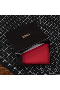 Czerwone Eleganckie Etui Damskie na Dowód Rejestracyjny Belveder BE92 