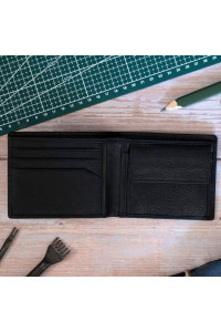 Czarny Minimalistyczny Portfel Męski Slim Wallet Skóra Licowa SH-3165  Czarny Minimalistyczny Portfel Męski Slim Wallet Skóra Licowa SH-3165
