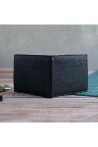 Czarny Minimalistyczny Portfel Męski Slim Wallet Skóra Licowa SH-3165  Czarny Minimalistyczny Portfel Męski Slim Wallet Skóra Licowa SH-3165