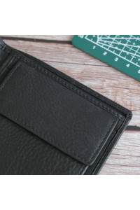 Czarny Minimalistyczny Portfel Męski Slim Wallet Skóra Licowa SH-3165  Czarny Minimalistyczny Portfel Męski Slim Wallet Skóra Licowa SH-3165