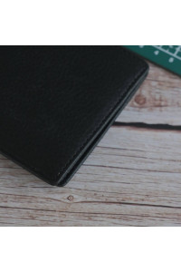 Czarny Minimalistyczny Portfel Męski Slim Wallet Skóra Licowa SH-3165  Czarny Minimalistyczny Portfel Męski Slim Wallet Skóra Licowa SH-3165