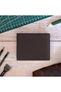 Brązowy Minimalistyczny Portfel Męski Slim Wallet Skóra Licowa SH-3165 