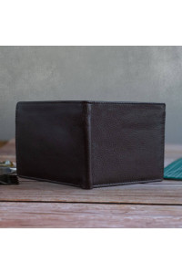Brązowy Minimalistyczny Portfel Męski Slim Wallet Skóra Licowa SH-3165 