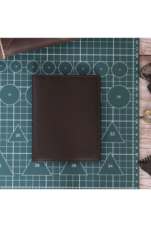 Brązowe Duże Etui na Dowód Rejestracyjny Karty Skóra Licowa SH-CC27 