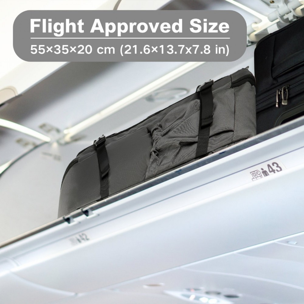 Szary Plecak LOT Ryanair WizzAir 55x40x23 do Samolotu 40L Flex 