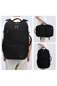 Czarny Plecak do Samolotu 55x40x23 LOT Ryanair WizzAir 40L Flex 