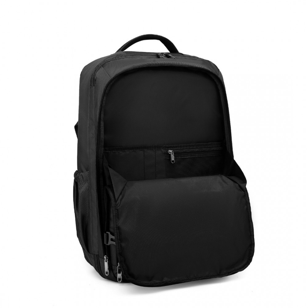Czarny Plecak do Samolotu 55x40x23 LOT Ryanair WizzAir 40L Flex 