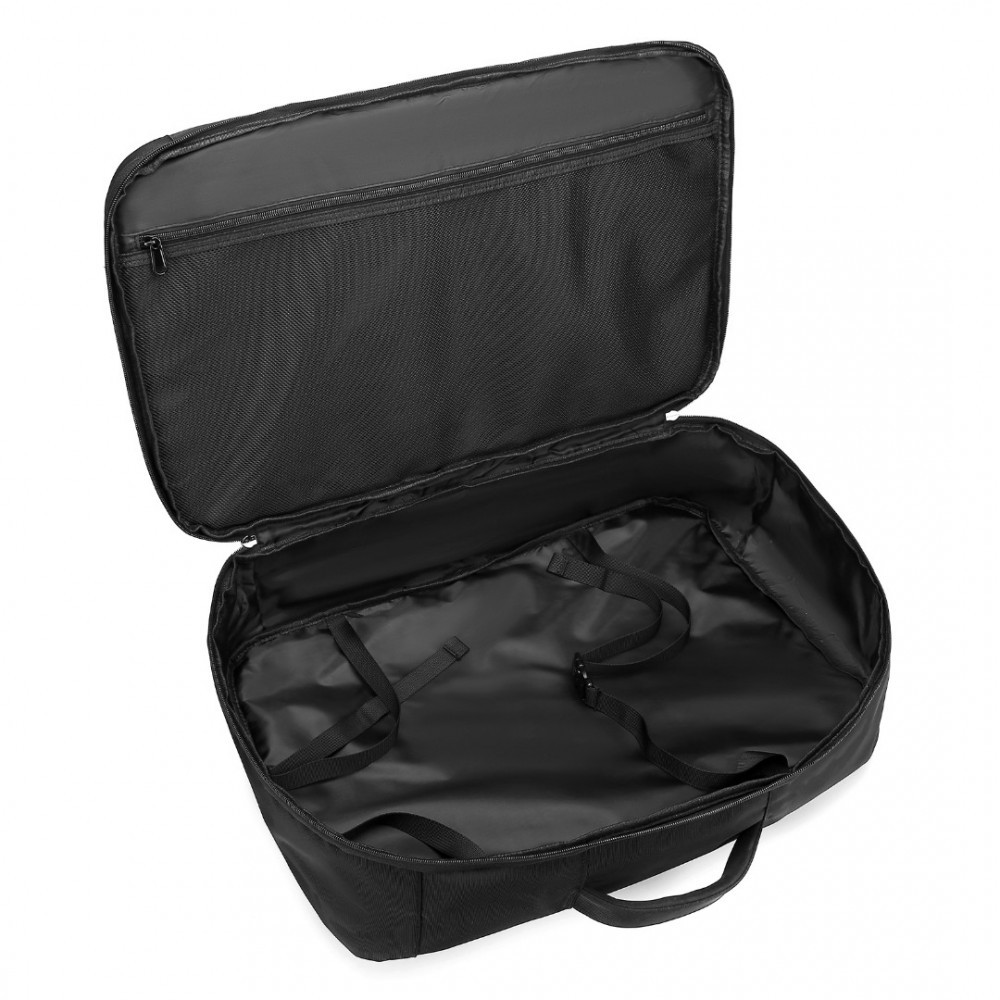 Czarny Plecak do Samolotu 55x40x23 LOT Ryanair WizzAir 40L Flex 