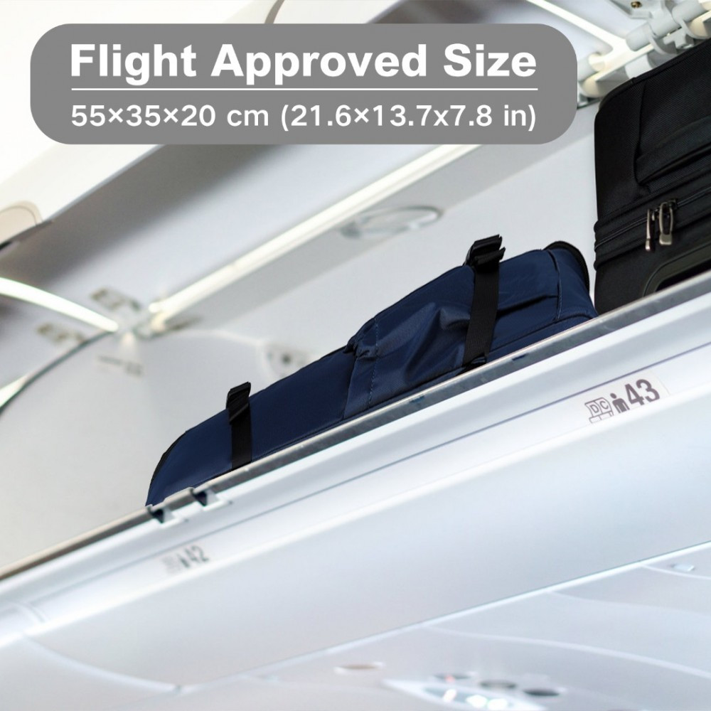 Granatowy Plecak do Samolotu 55x40x23 LOT Ryanair WizzAir 40L Flex 