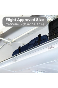 Granatowy Plecak do Samolotu 55x40x23 LOT Ryanair WizzAir 40L Flex 