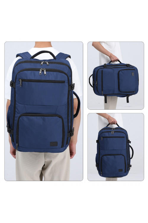 Granatowy Plecak do Samolotu 55x40x23 LOT Ryanair WizzAir 40L Flex