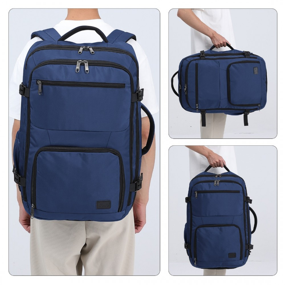 Granatowy Plecak do Samolotu 55x40x23 LOT Ryanair WizzAir 40L Flex 