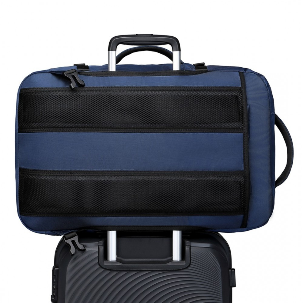 Granatowy Plecak do Samolotu 55x40x23 LOT Ryanair WizzAir 40L Flex 
