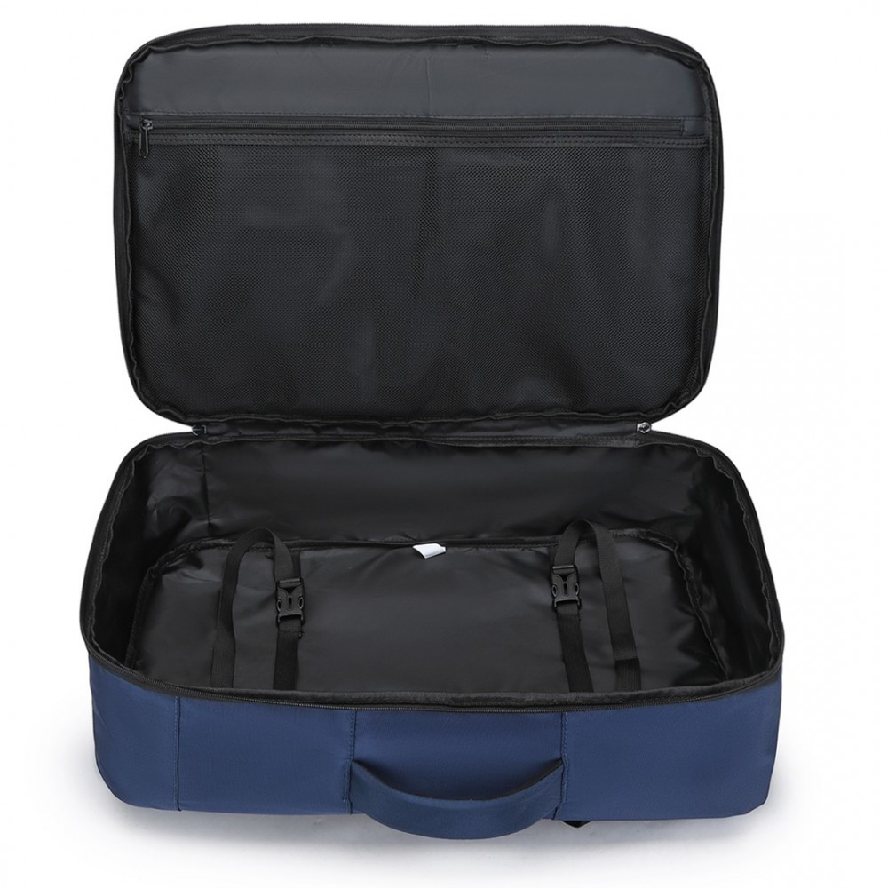 Granatowy Plecak do Samolotu 55x40x23 LOT Ryanair WizzAir 40L Flex 
