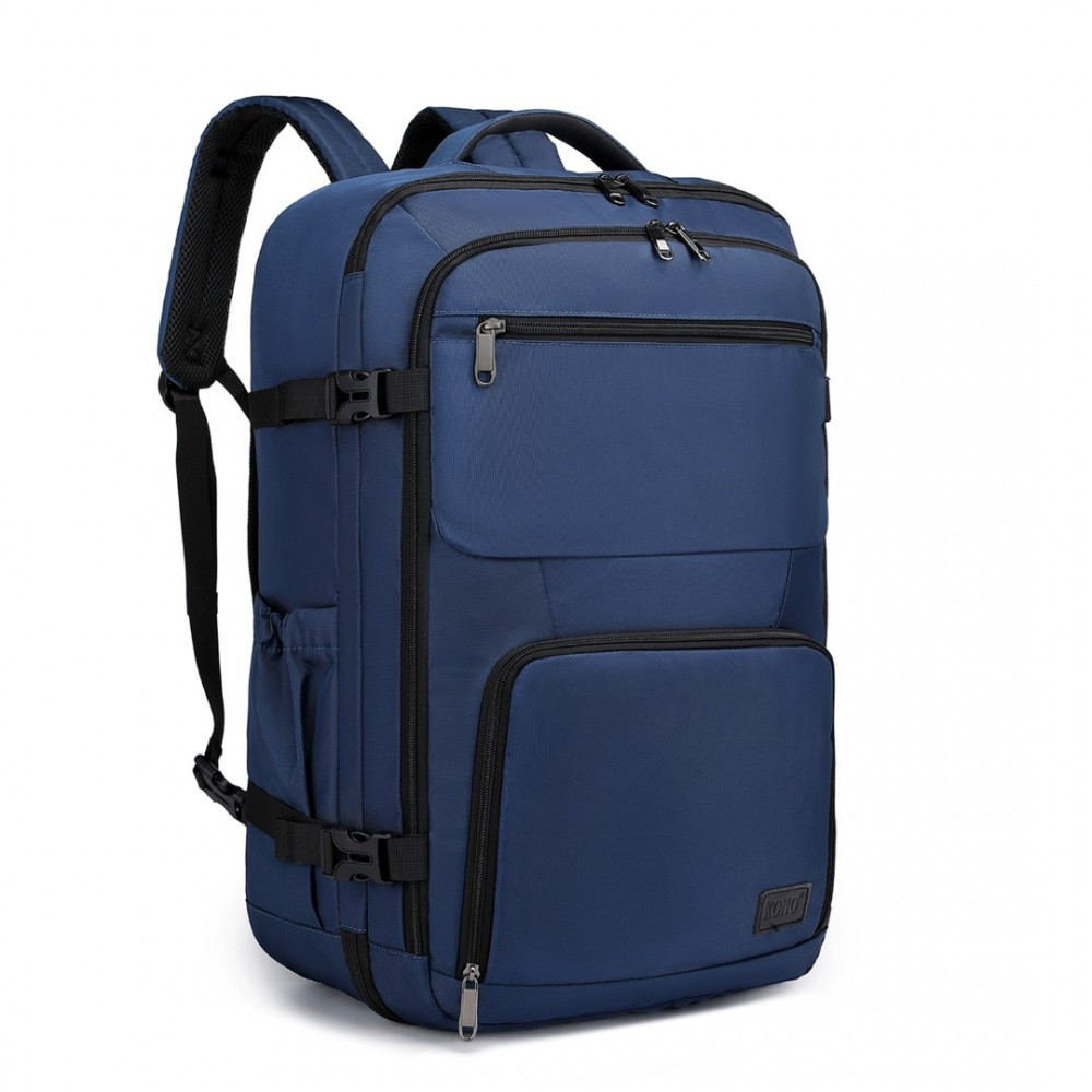 Granatowy Plecak do Samolotu 55x40x23 LOT Ryanair WizzAir 40L Flex 