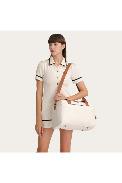 Mała Biała Elegancka Torba Podręczna do Samolotu 40x20x25 Doop 