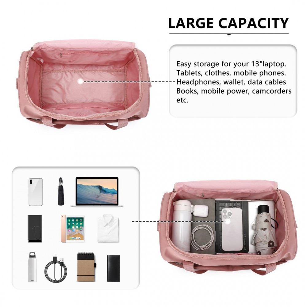 Mała Różowa Torba Podręczna do Samolotu damska 40x20x25 Doop 