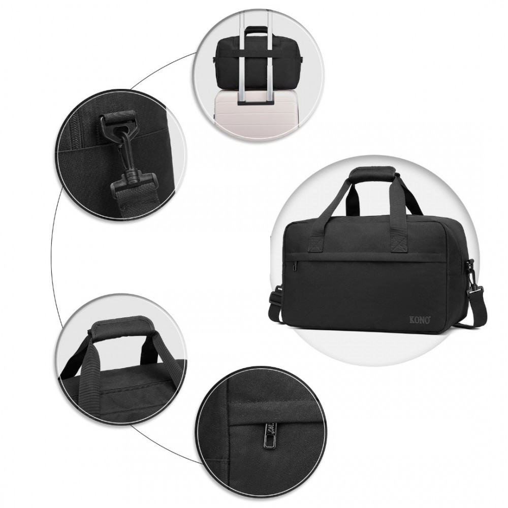 Mała Torba podręczna do Samolotu czarny 40x20x25 Ryanair Kebo 