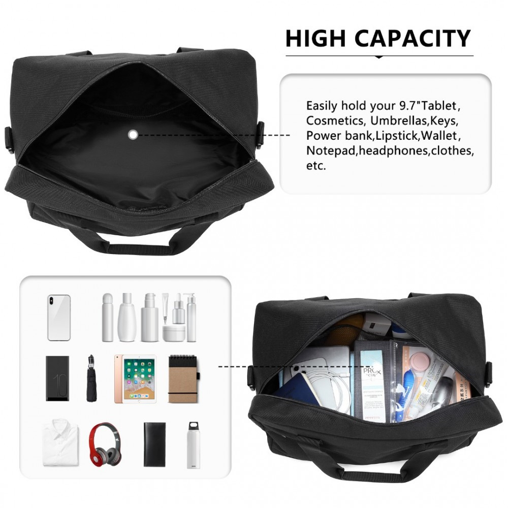 Mała Torba podręczna do Samolotu czarny 40x20x25 Ryanair Kebo 