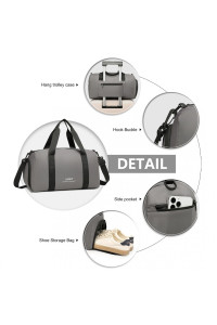 Mała Torba podręczna do Samolotu Ryanair Wizzair 40x20x25 szara Hoff 