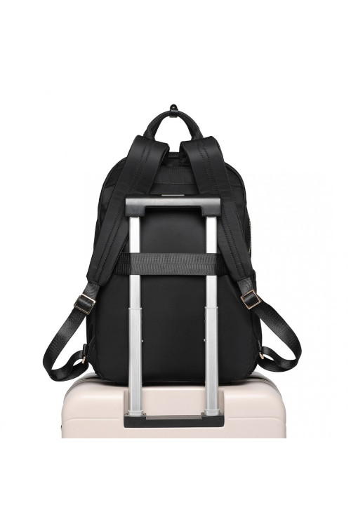 Lekki minimalistyczny Plecak Damski z Materiału czarny Prestigio 