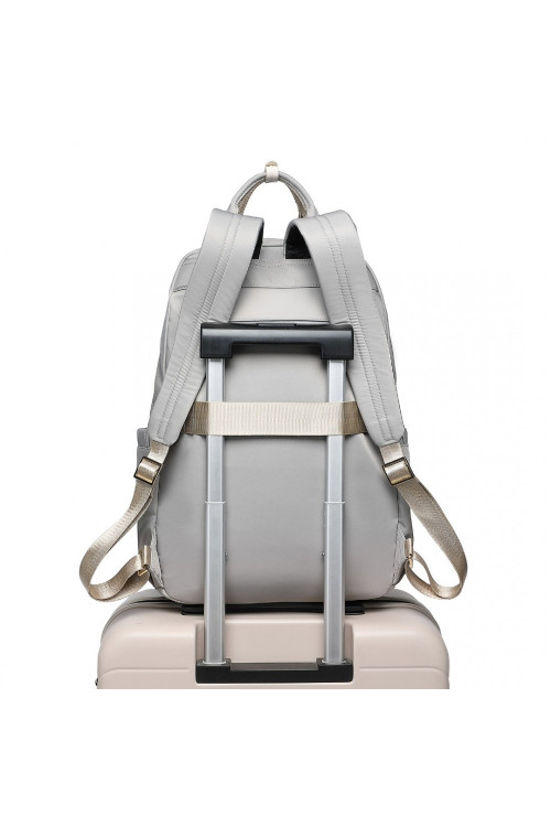 Lekki minimalistyczny Plecak Damski z Materiału szary Prestigio 