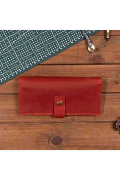 Czerwony Portfel i Etui skórzany na Smartphone Vintage Belveder SH-12 