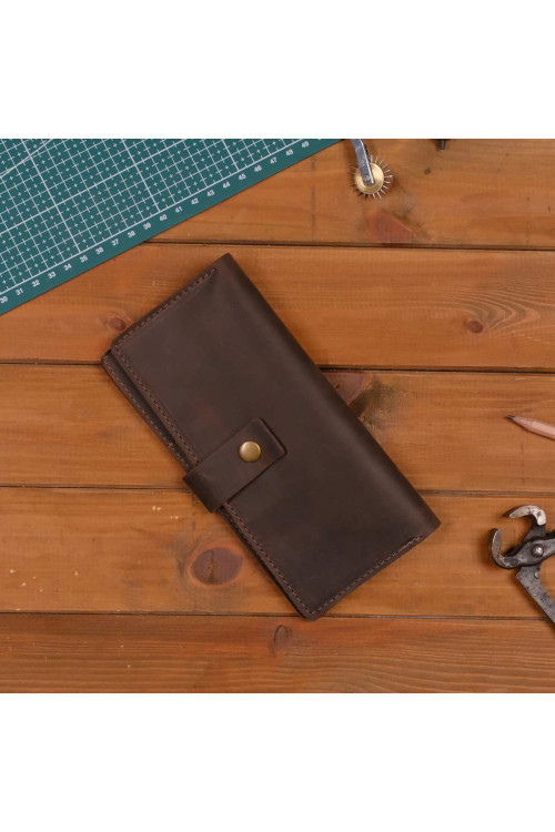 Brązowy Portfel i Etui skórzany na Smartphone Vintage Belveder SH-12 