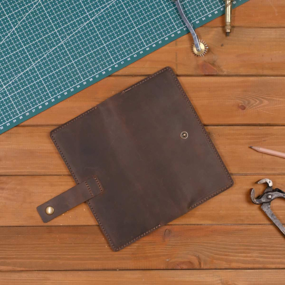 Brązowy Portfel i Etui skórzany na Smartphone Vintage Belveder SH-12 