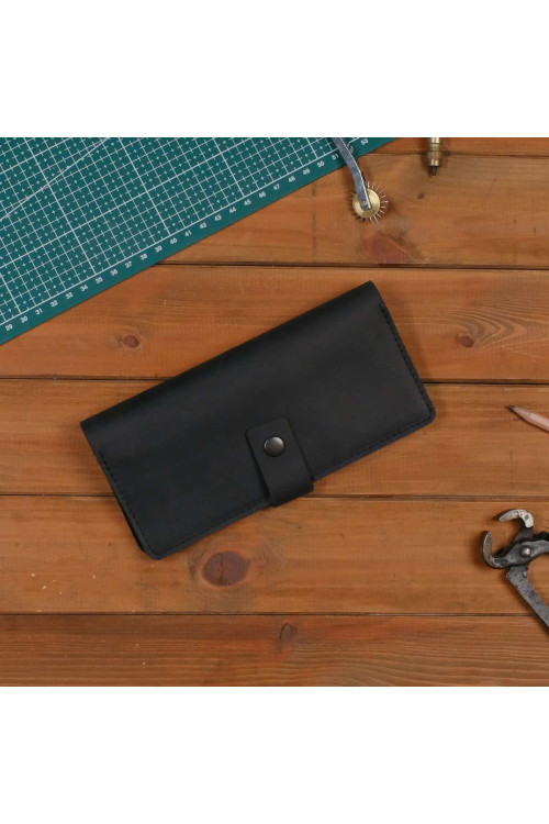 Czarny Portfel i Etui skórzany na Smartphone Vintage Belveder SH-12 