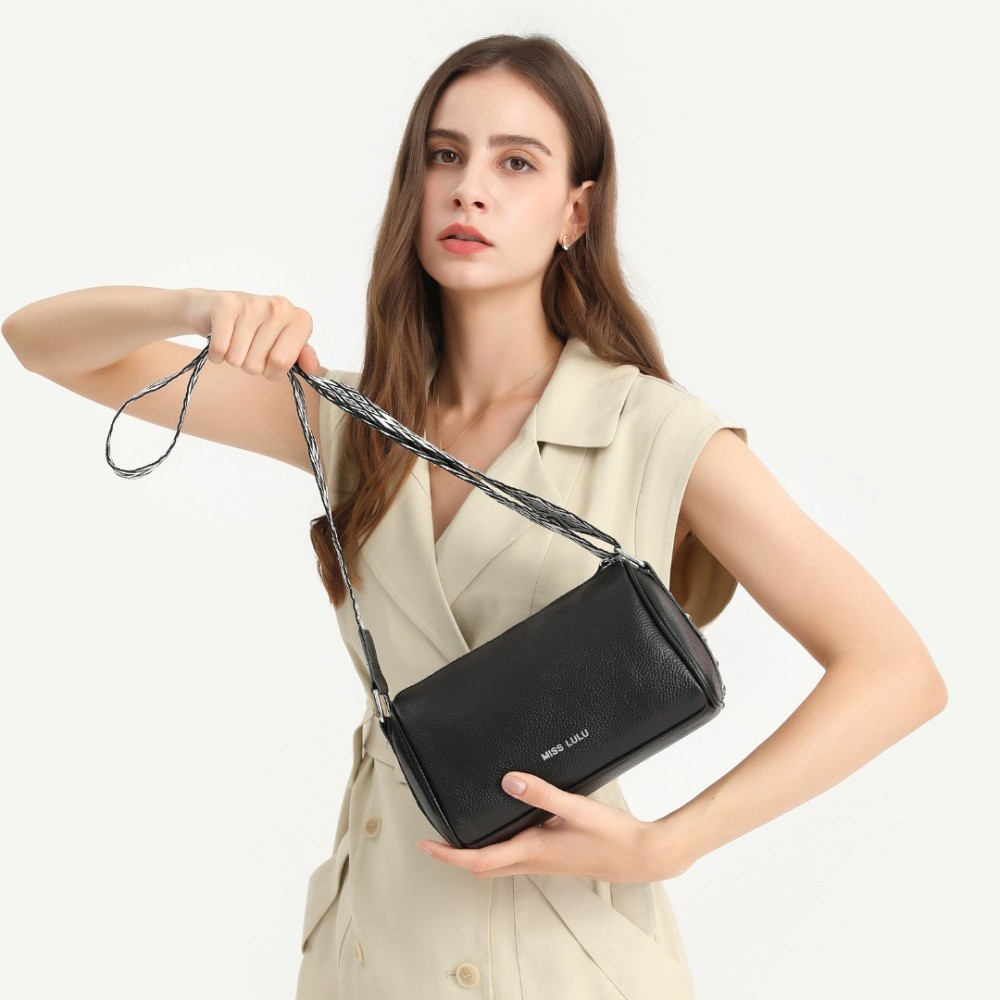 Zielona Torebka Cylider Crossbody Skóra Naturalna Roal 