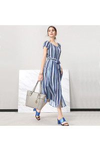 Szara Duża Elegancka Torebka Shopper Bag do Pracy Ivonne 