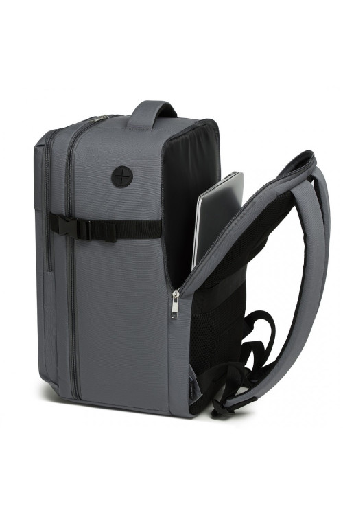 Szary Biznesowy Plecak do Samolotu RYANAIR Wizz Air 40x20x25 Rosso