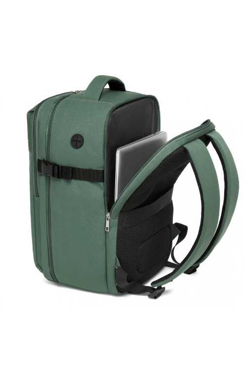 Zielony Biznesowy Plecak do Samolotu Ryanair Wizz Air 40x20x25 Rosso