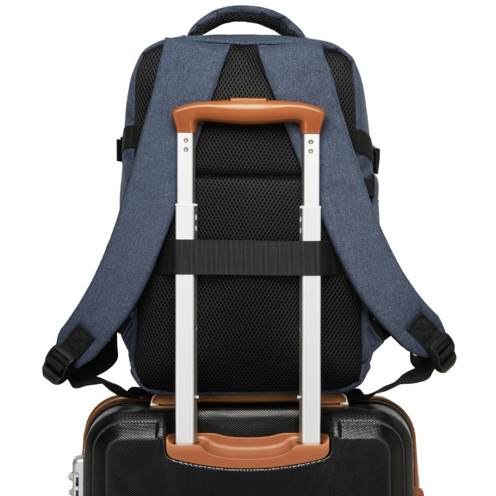 Granatowy lekki Plecak do Samolotu Ryanair Wizz Air 40x20x25 20L Comodo 