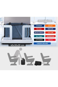 Mały Szary Plecak Ryanair WizzAir 40x30x20 20L SB Expander 