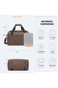 Mała Brązowa Podręczna Torba do Samolotu 40x30x20 Ryanair Globe 