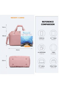 Mała Różowa Torba Podręczna do Samolotu damska 40x30x20 Doop 