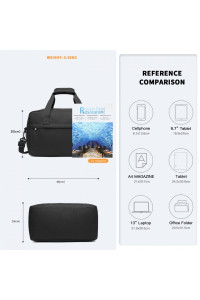 Mała Torba podręczna do Samolotu czarny 40x30x20 Ryanair Kebo 