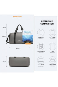 Mała Torba podręczna do Samolotu Ryanair Wizzair 40x30x20 szara Hoff 