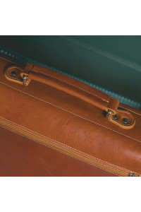 Camelowa Teczka Vintage Skórzana do Pracy na ramię Belveder BV41  Camelowa Teczka Vintage Skórzana do Pracy na ramię Belveder BV41