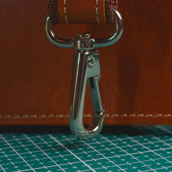 Camelowa Teczka Vintage Skórzana do Pracy na ramię Belveder BV41 