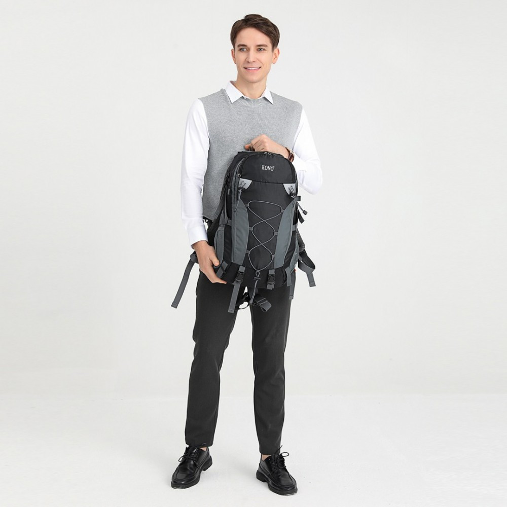 Czany Plecak do Nordic Walking Outdoorowy Podróżny 40L Wolfor 